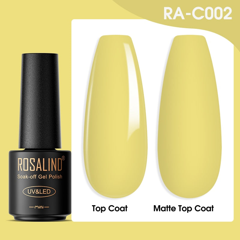 ROSALIND Gel Nail Polish Lamp All For Nails Art Manicure With Matt Base Top Coat Semi Permanant Gellak Nail Gel Polish Varnishes