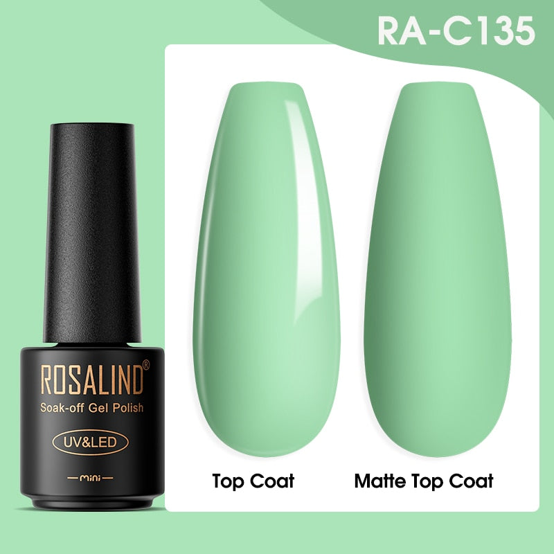 ROSALIND Gel Nail Polish Lamp All For Nails Art Manicure With Matt Base Top Coat Semi Permanant Gellak Nail Gel Polish Varnishes