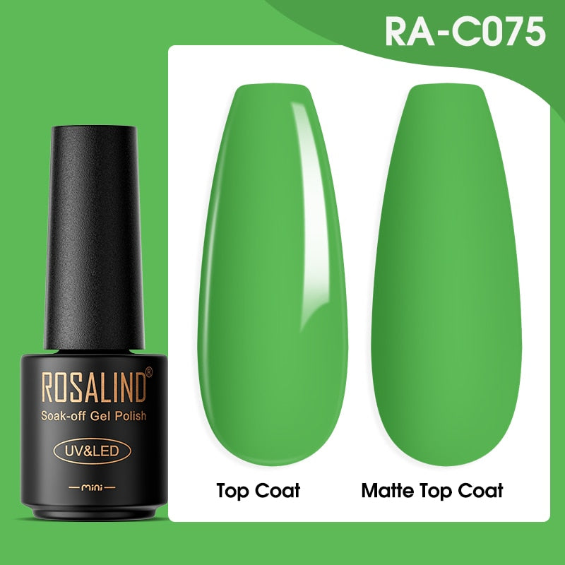 ROSALIND Gel Nail Polish Lamp All For Nails Art Manicure With Matt Base Top Coat Semi Permanant Gellak Nail Gel Polish Varnishes