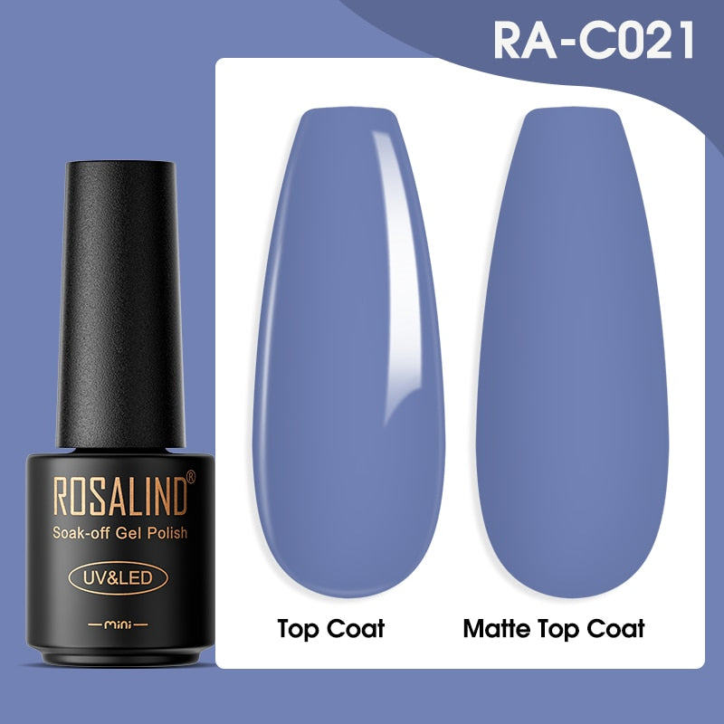ROSALIND Gel Nail Polish Lamp All For Nails Art Manicure With Matt Base Top Coat Semi Permanant Gellak Nail Gel Polish Varnishes