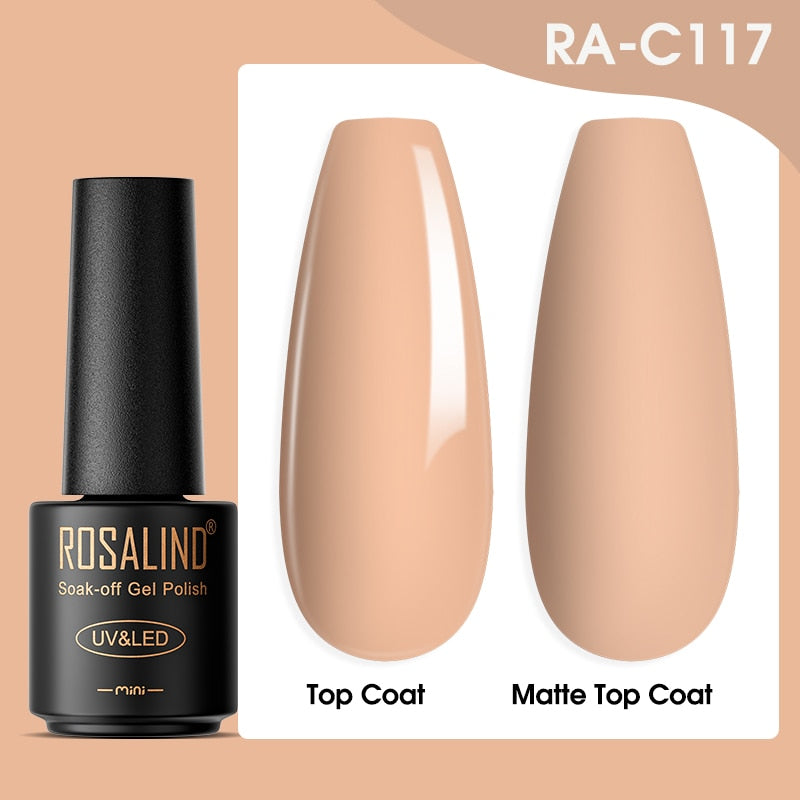 ROSALIND Gel Nail Polish Lamp All For Nails Art Manicure With Matt Base Top Coat Semi Permanant Gellak Nail Gel Polish Varnishes
