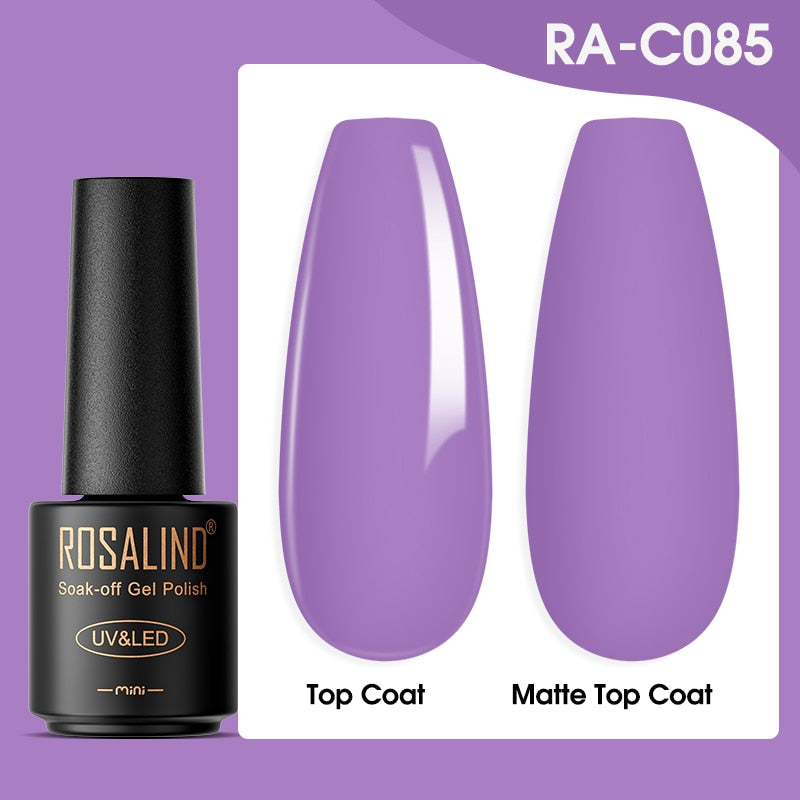 ROSALIND Gel Nail Polish Lamp All For Nails Art Manicure With Matt Base Top Coat Semi Permanant Gellak Nail Gel Polish Varnishes