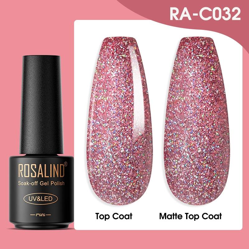 ROSALIND Gel Nail Polish Lamp All For Nails Art Manicure With Matt Base Top Coat Semi Permanant Gellak Nail Gel Polish Varnishes