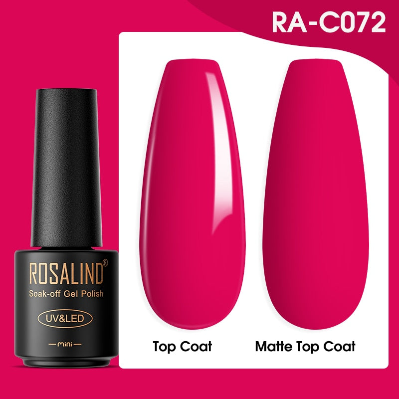 ROSALIND Gel Nail Polish Lamp All For Nails Art Manicure With Matt Base Top Coat Semi Permanant Gellak Nail Gel Polish Varnishes
