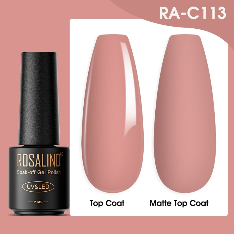 ROSALIND Gel Nail Polish Lamp All For Nails Art Manicure With Matt Base Top Coat Semi Permanant Gellak Nail Gel Polish Varnishes