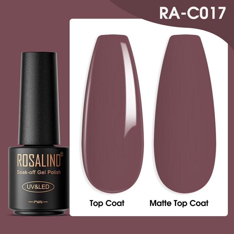 ROSALIND Gel Nail Polish Lamp All For Nails Art Manicure With Matt Base Top Coat Semi Permanant Gellak Nail Gel Polish Varnishes