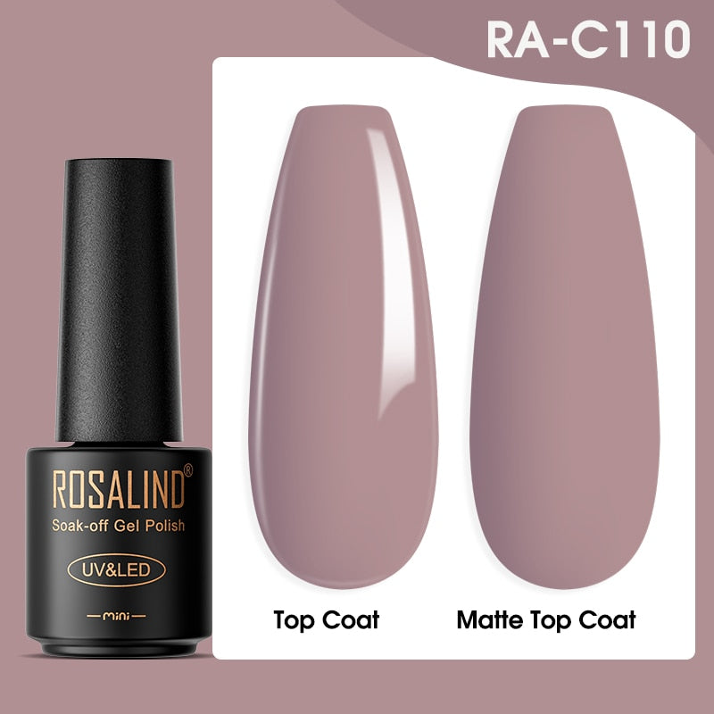 ROSALIND Gel Nail Polish Lamp All For Nails Art Manicure With Matt Base Top Coat Semi Permanant Gellak Nail Gel Polish Varnishes