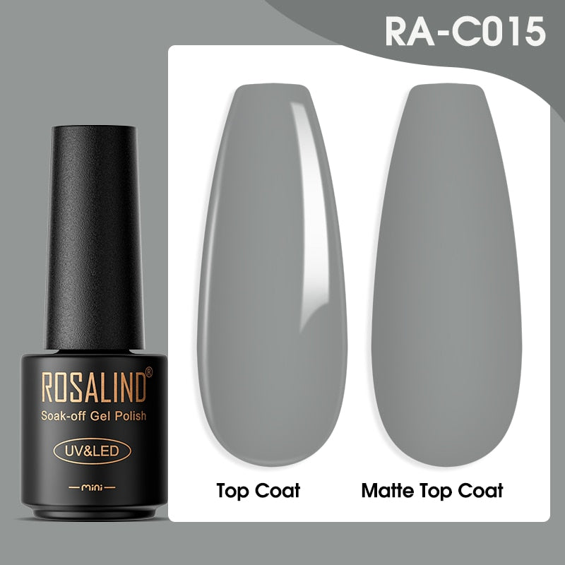 ROSALIND Gel Nail Polish Lamp All For Nails Art Manicure With Matt Base Top Coat Semi Permanant Gellak Nail Gel Polish Varnishes