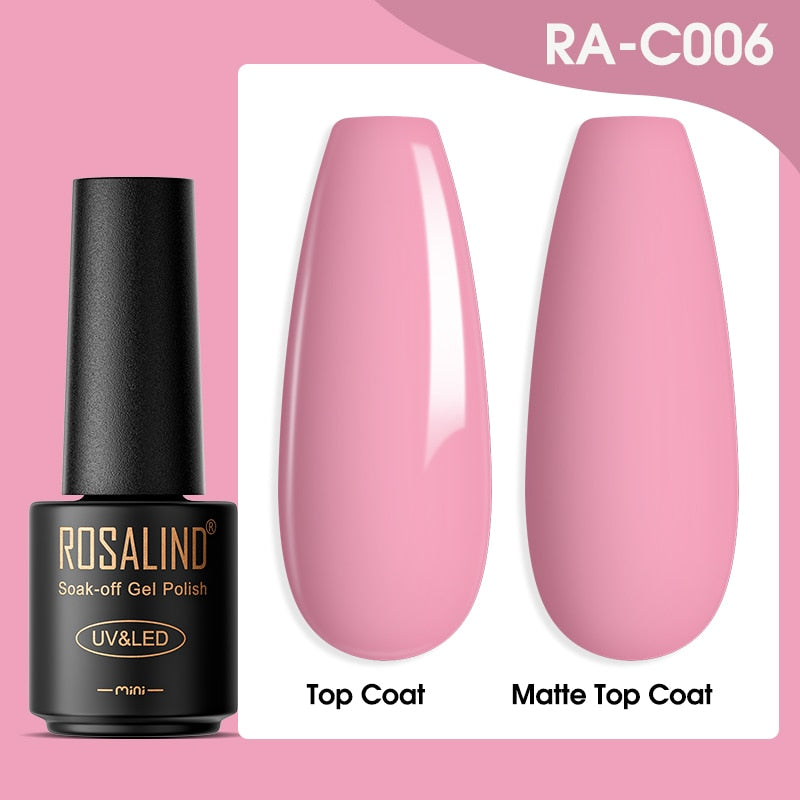 ROSALIND Gel Nail Polish Lamp All For Nails Art Manicure With Matt Base Top Coat Semi Permanant Gellak Nail Gel Polish Varnishes