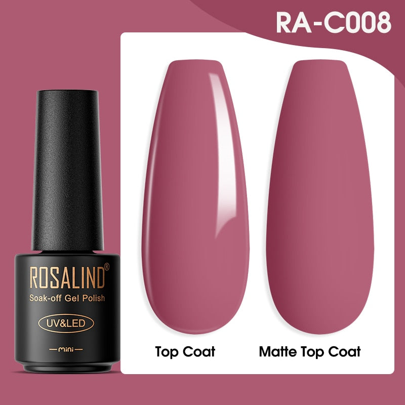 ROSALIND Gel Nail Polish Lamp All For Nails Art Manicure With Matt Base Top Coat Semi Permanant Gellak Nail Gel Polish Varnishes