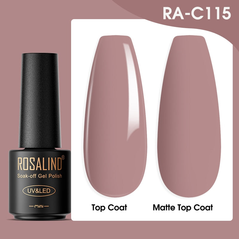 ROSALIND Gel Nail Polish Lamp All For Nails Art Manicure With Matt Base Top Coat Semi Permanant Gellak Nail Gel Polish Varnishes