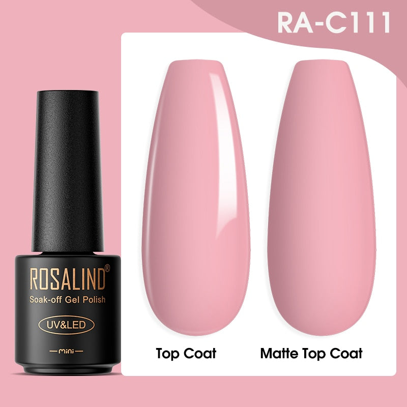 ROSALIND Gel Nail Polish Lamp All For Nails Art Manicure With Matt Base Top Coat Semi Permanant Gellak Nail Gel Polish Varnishes