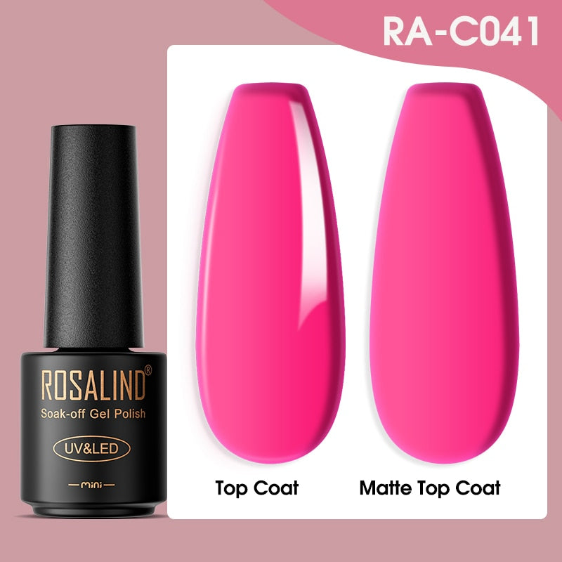 ROSALIND Gel Nail Polish Lamp All For Nails Art Manicure With Matt Base Top Coat Semi Permanant Gellak Nail Gel Polish Varnishes