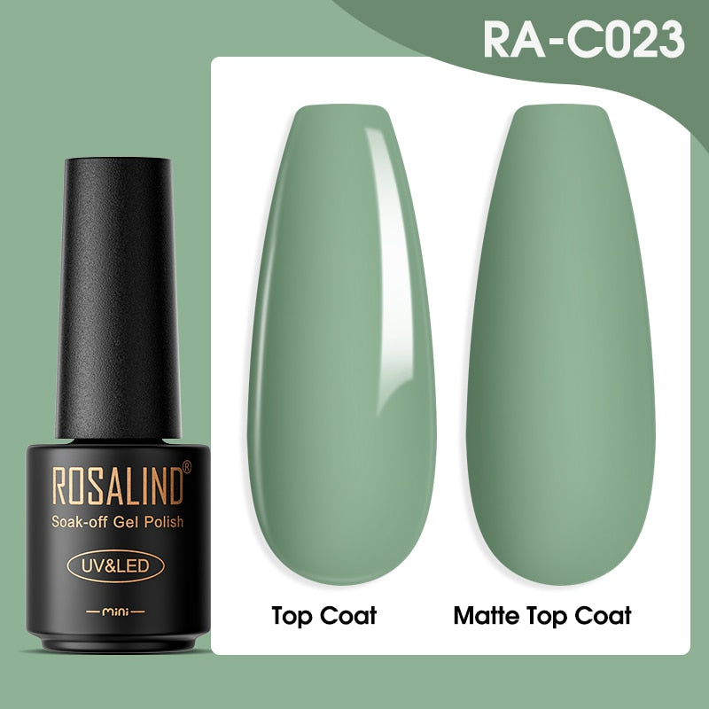 ROSALIND Gel Nail Polish Lamp All For Nails Art Manicure With Matt Base Top Coat Semi Permanant Gellak Nail Gel Polish Varnishes