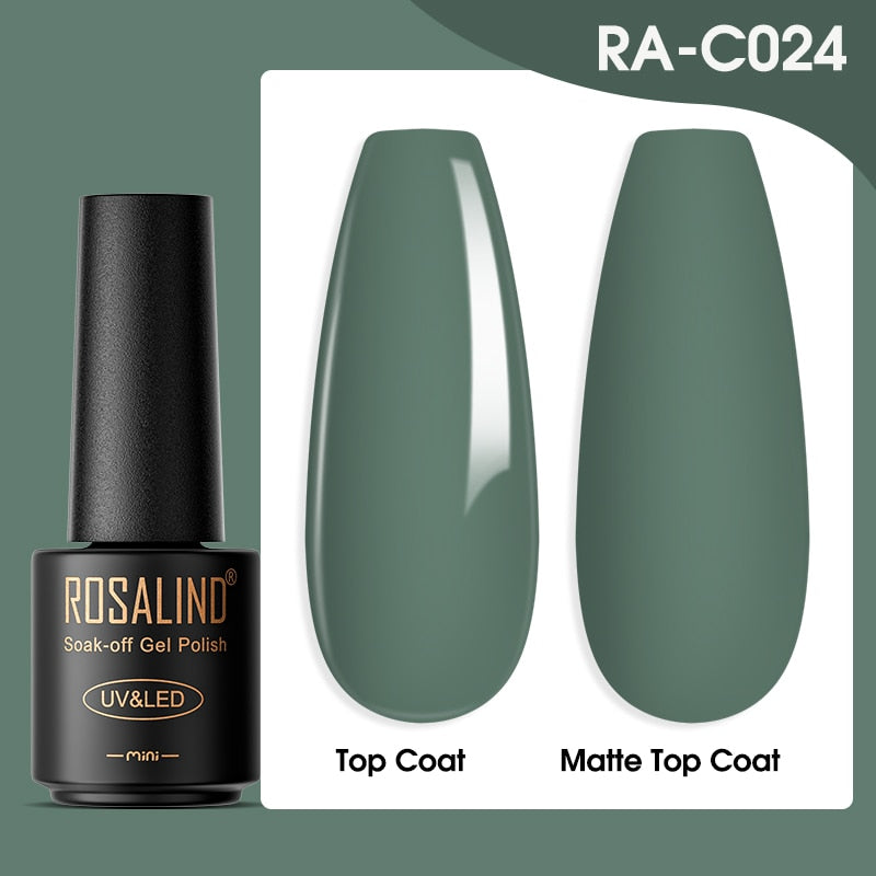 ROSALIND Gel Nail Polish Lamp All For Nails Art Manicure With Matt Base Top Coat Semi Permanant Gellak Nail Gel Polish Varnishes