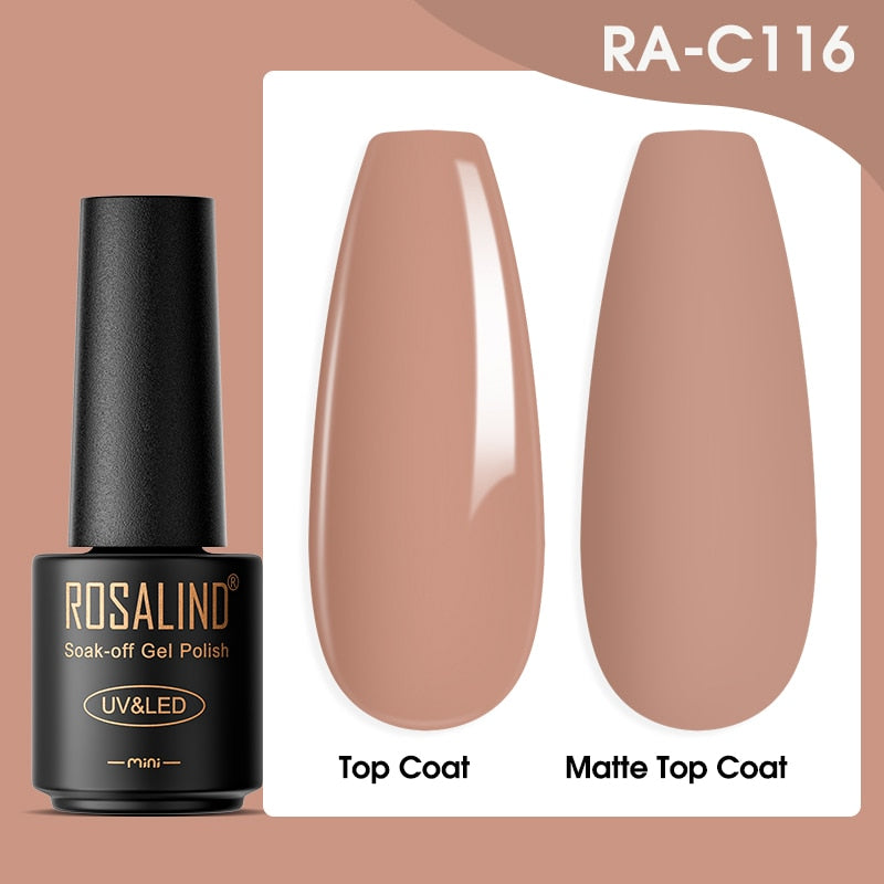 ROSALIND Gel Nail Polish Lamp All For Nails Art Manicure With Matt Base Top Coat Semi Permanant Gellak Nail Gel Polish Varnishes