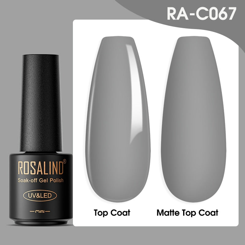 ROSALIND Gel Nail Polish Lamp All For Nails Art Manicure With Matt Base Top Coat Semi Permanant Gellak Nail Gel Polish Varnishes