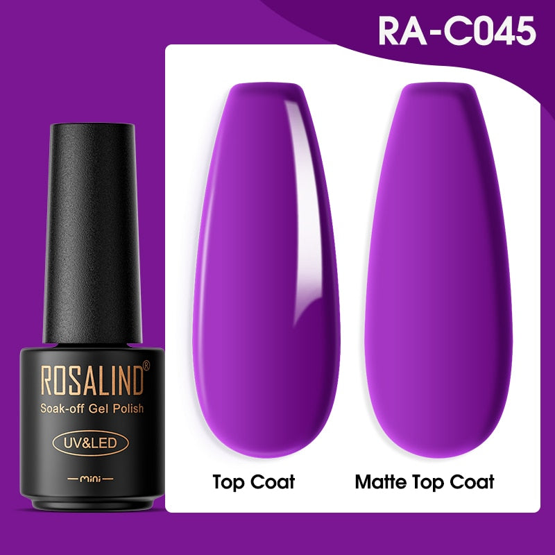 ROSALIND Gel Nail Polish Lamp All For Nails Art Manicure With Matt Base Top Coat Semi Permanant Gellak Nail Gel Polish Varnishes