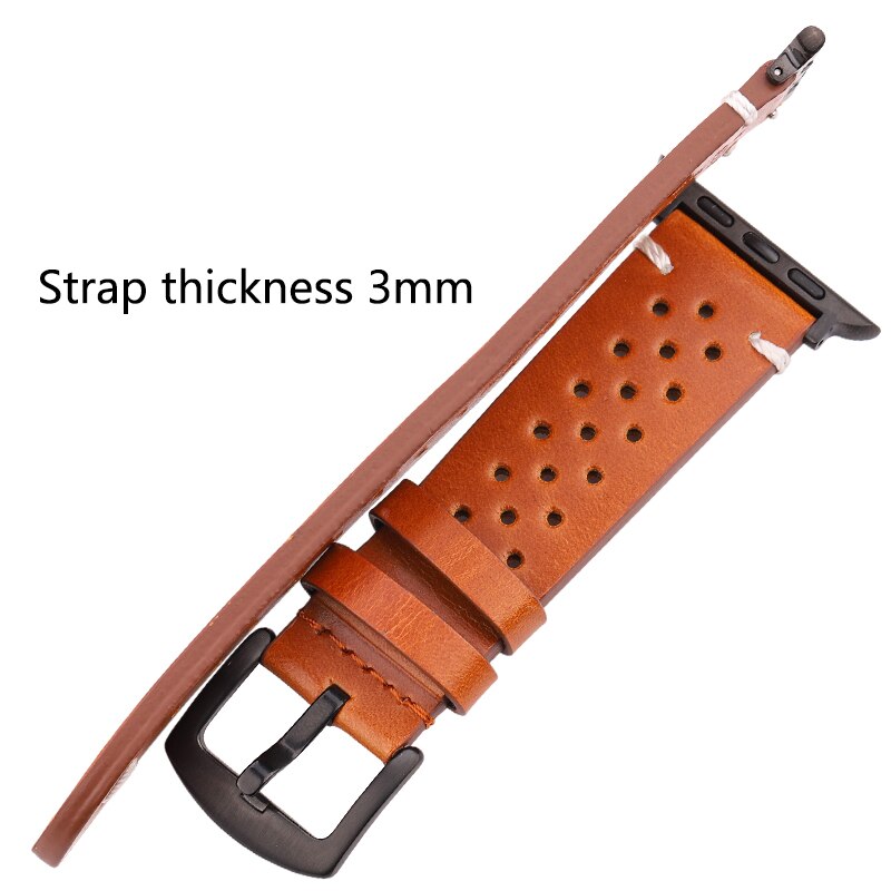 Echtes Lederarmband für Apple Watch Band Serie 7 6 5 4 Se Armband 44mm 45mm 40mm 41mm 42mm 38mm Damen Herren Iwatch Armband