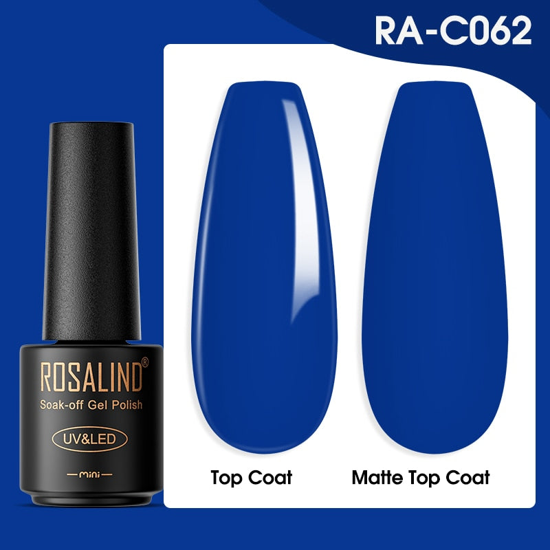 ROSALIND Gel Nail Polish Lamp All For Nails Art Manicure With Matt Base Top Coat Semi Permanant Gellak Nail Gel Polish Varnishes