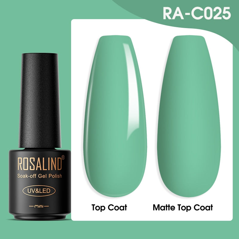 ROSALIND Gel Nail Polish Lamp All For Nails Art Manicure With Matt Base Top Coat Semi Permanant Gellak Nail Gel Polish Varnishes