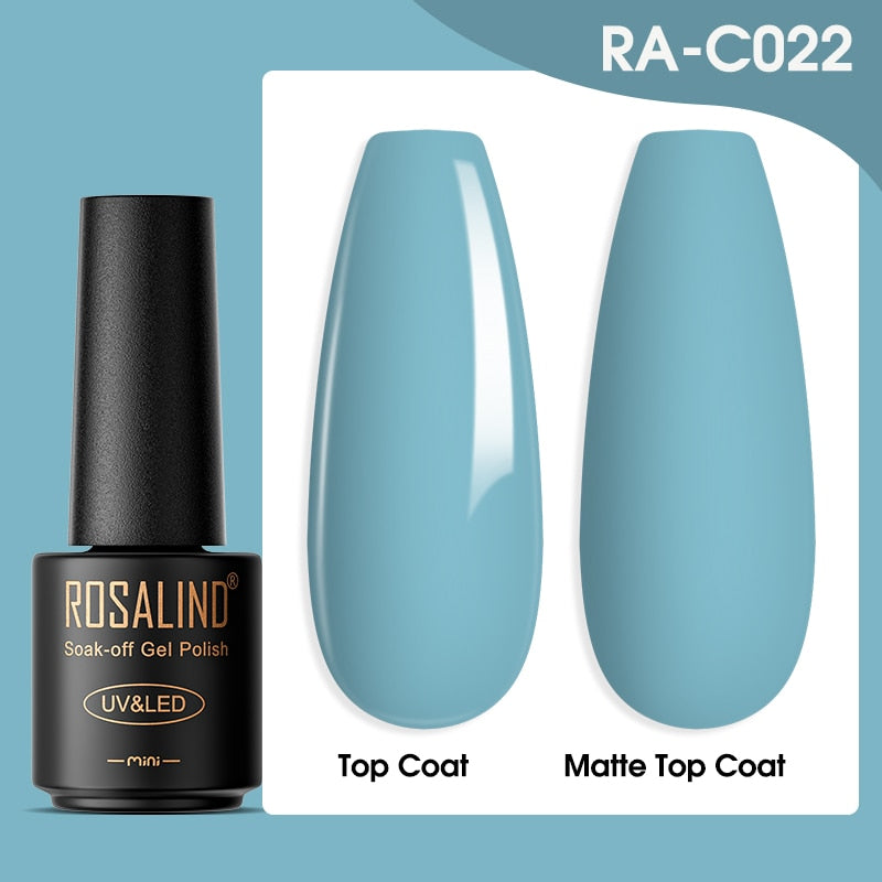 ROSALIND Gel Nail Polish Lamp All For Nails Art Manicure With Matt Base Top Coat Semi Permanant Gellak Nail Gel Polish Varnishes