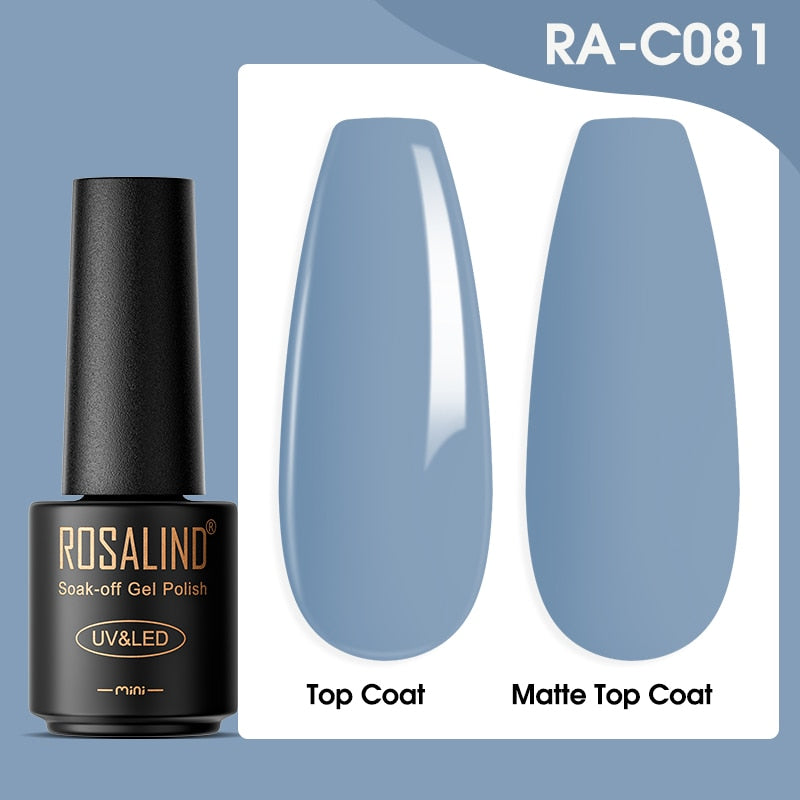 ROSALIND Gel Nail Polish Lamp All For Nails Art Manicure With Matt Base Top Coat Semi Permanant Gellak Nail Gel Polish Varnishes