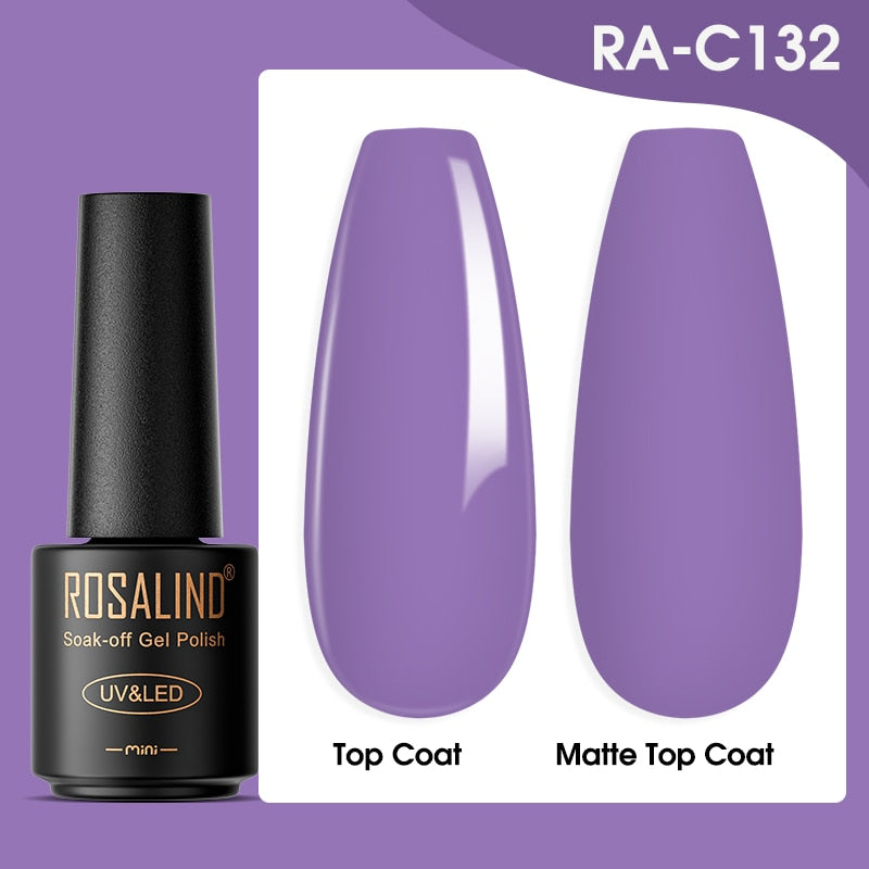 ROSALIND Gel Nail Polish Lamp All For Nails Art Manicure With Matt Base Top Coat Semi Permanant Gellak Nail Gel Polish Varnishes