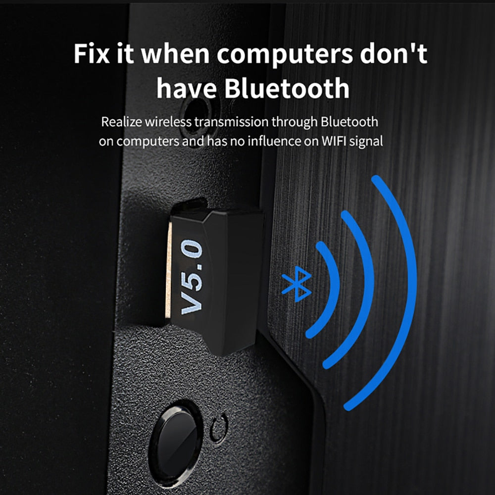 USB Bluetooth 5.0 Adapter Sender Bluetooth Empfänger Audio Bluetooth Dongle Wireless USB Adapter für Computer PC Laptop c
