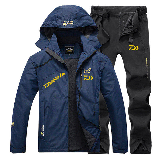 Spring Autumn Waterproof Windproof Fishing Suit Set Daiw