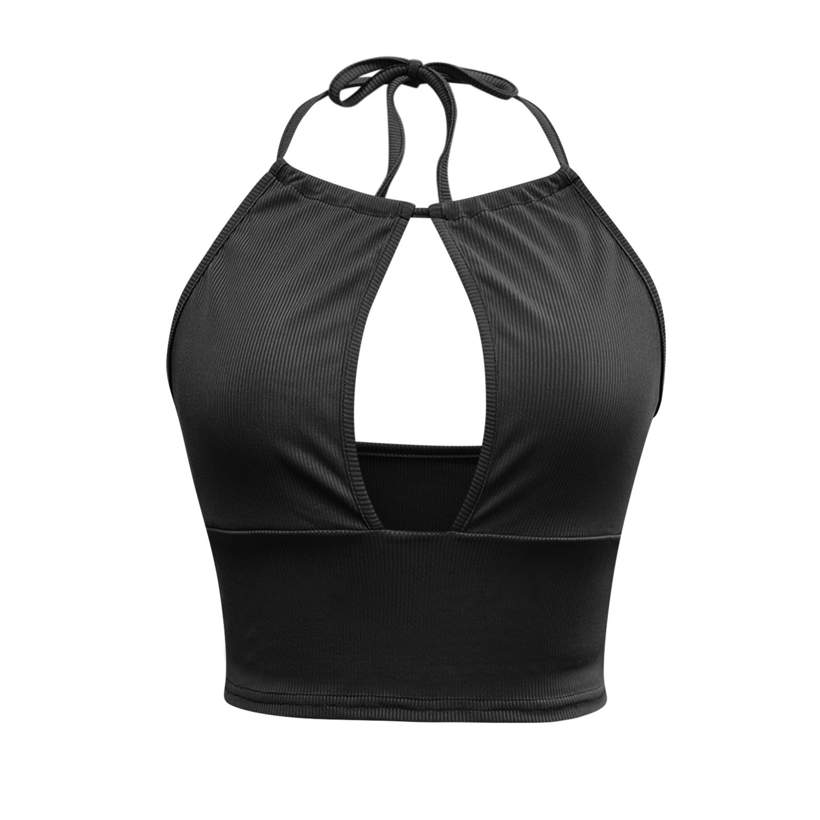 Leibchen Neckholder Weste Frauen Sommer Sexy Hohl Tops