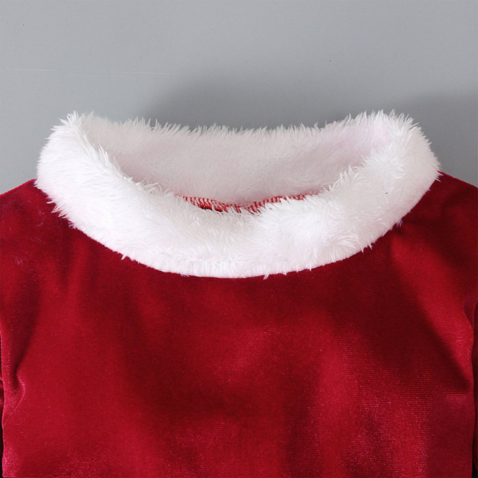Winter-Weihnachts-Langarmshirt, Schlaghose, Hut, dreiteilige Kinderkleidung