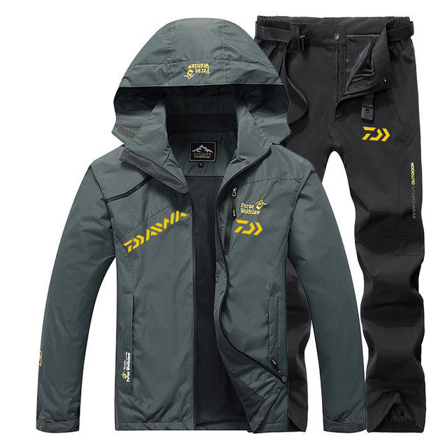 Spring Autumn Waterproof Windproof Fishing Suit Set Daiw