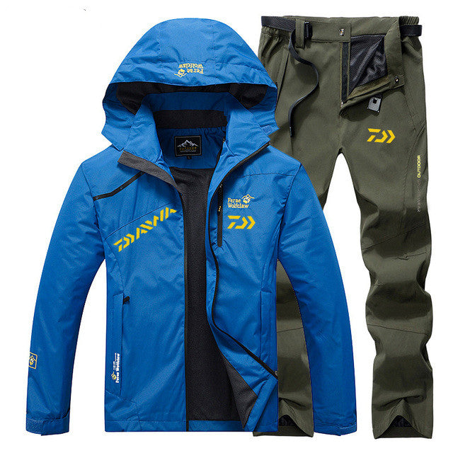 Spring Autumn Waterproof Windproof Fishing Suit Set Daiw