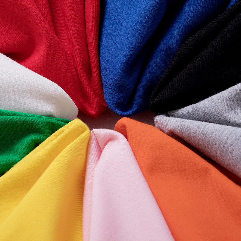 Maßgeschneiderter Blankopullover aus reiner Baumwolle mit Kapuze für mittlere und kleine Kinder