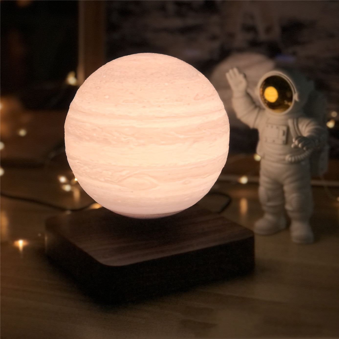 Magnetische Levitation Tischlampe Mondlicht 3D-Druck Planet Nachtlicht