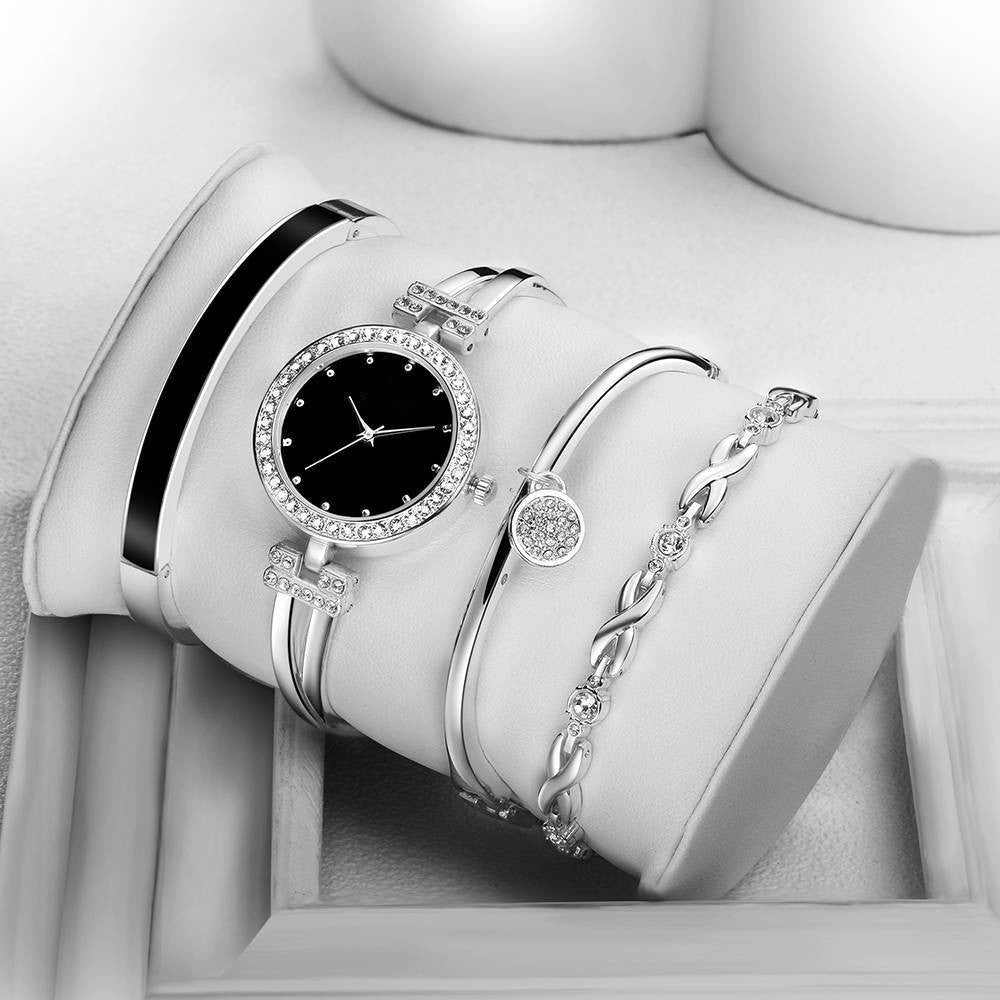 Modisches Quarzuhren-Set für Damen