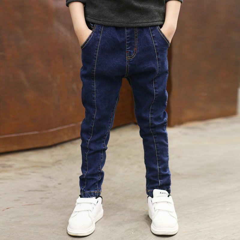 Jungen Jeans Herbst und Winter neuer einteiliger Samt