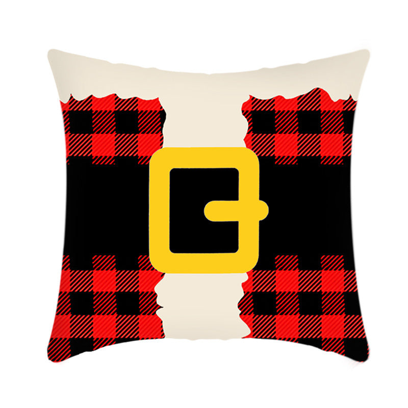 Frohe Weihnachten Kissenbezug 45 cm Elch Weihnachtsmann Kurze Plüsch Sofa Kissenbezug Home Decor Kissenbezug Weihnachtsdekoration