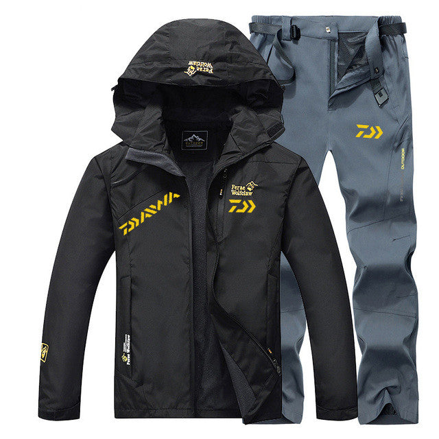 Spring Autumn Waterproof Windproof Fishing Suit Set Daiw