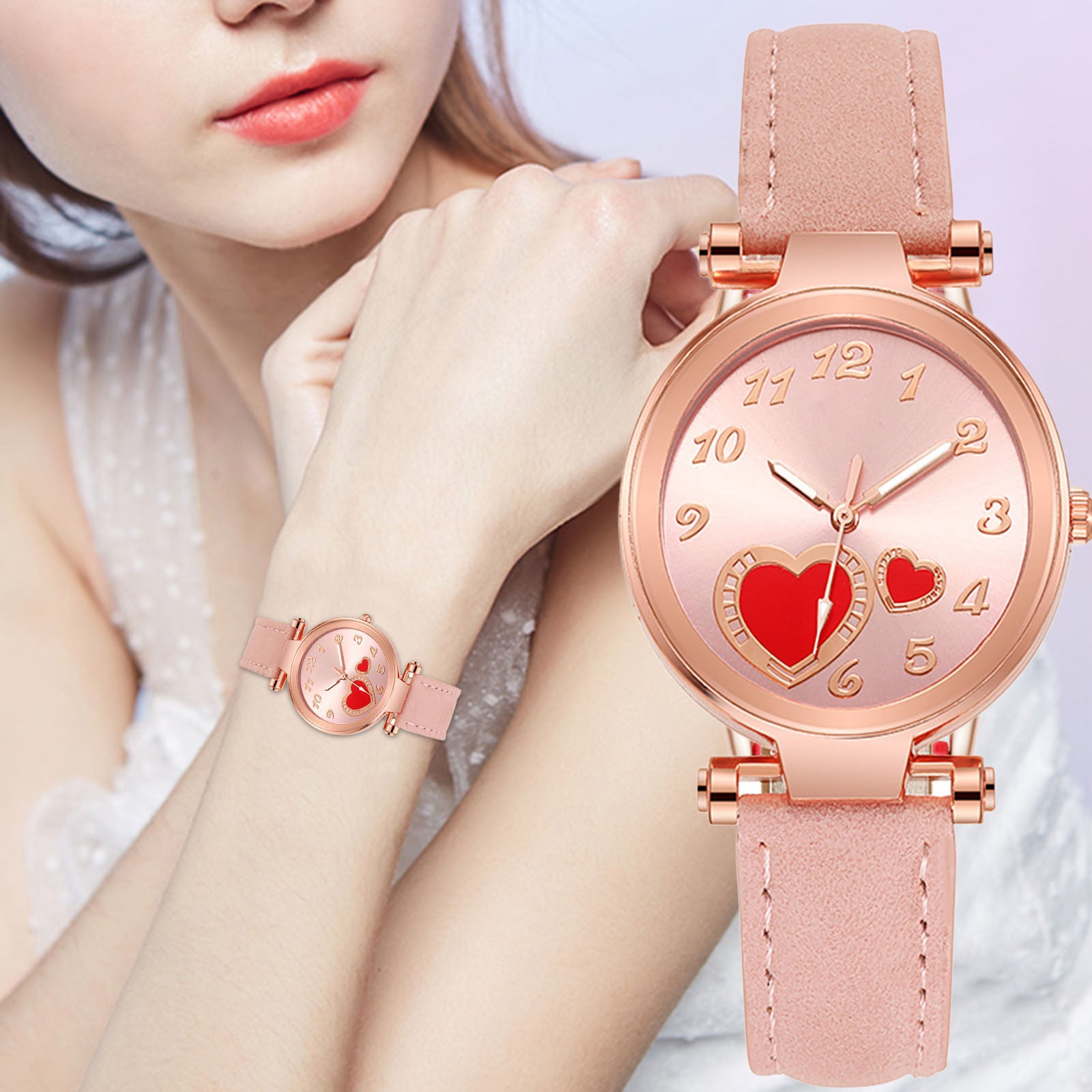 Retro Love Watch Nischeneinfachheit für Damen