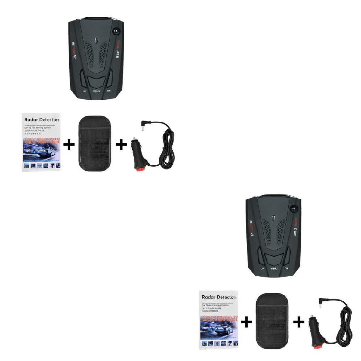 Elektronischer Hund V7 Englischer und russischer fahrzeugmontierter Geschwindigkeitsmess-Fahrzeug-Mobilgeschwindigkeitsmessdetektor