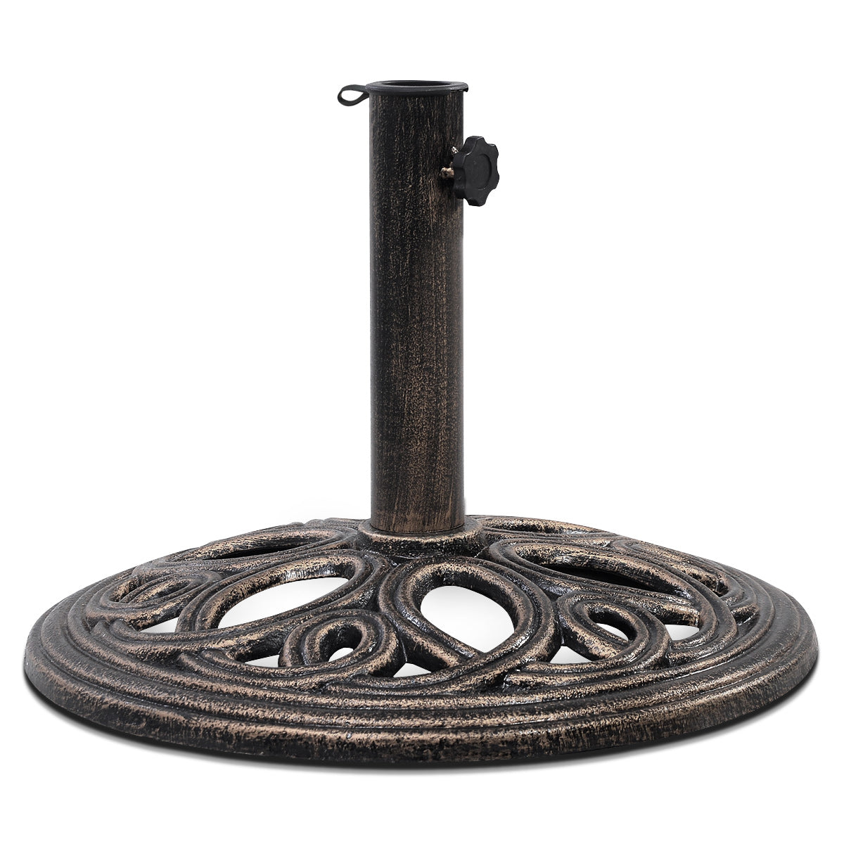 Sonnenschirmständer stabiler Schirmständer aus robustem Gusseisen für 38 mm bis 48 mm GestÃ¤nge