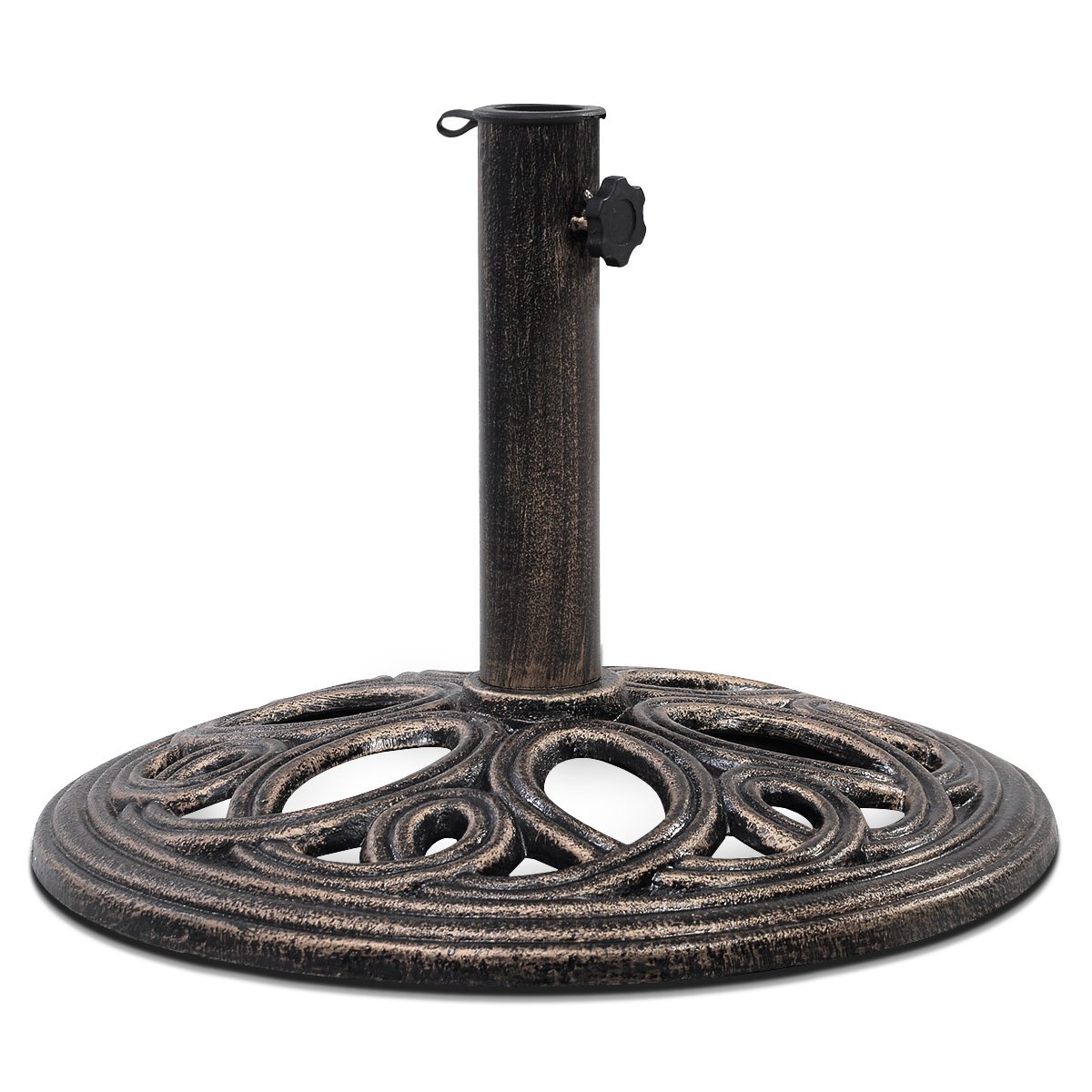 Sonnenschirmständer stabiler Schirmständer aus robustem Gusseisen für 38 mm bis 48 mm GestÃ¤nge