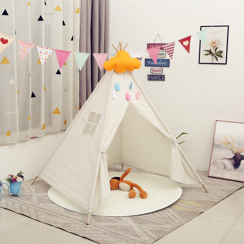 Kinderzelt Wigwam für Kinder Haus für Kinder Campingzelt Spielhaus für Kinder Kinderspielzelte Indoor-Kinderzelt