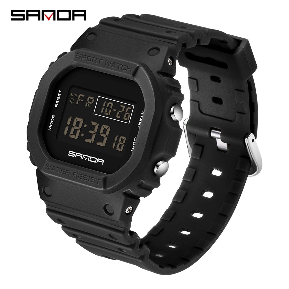 SANDA Sports Watch Men Top Brand Luxury Famous LED Digital Watches Male Clocks Men's Watch Relojes Deportivos Herren Uhren
