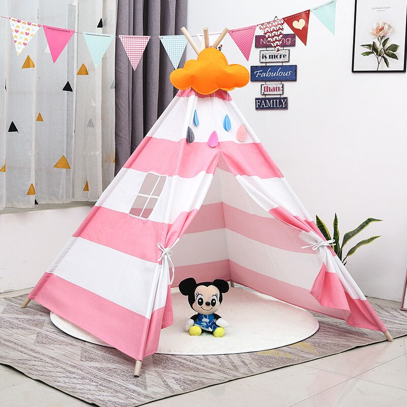 Kinderzelt Wigwam für Kinder Haus für Kinder Campingzelt Spielhaus für Kinder Kinderspielzelte Indoor-Kinderzelt
