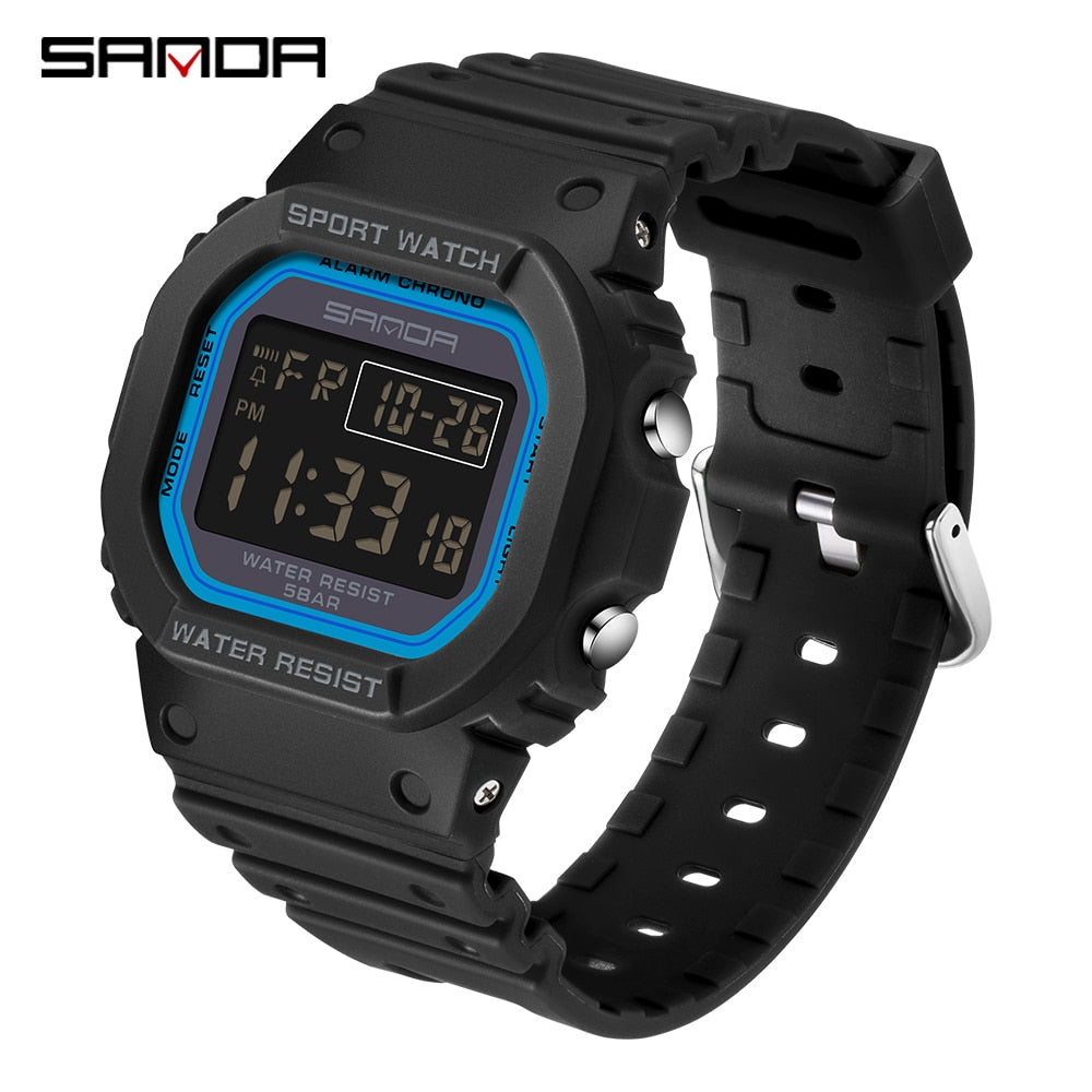 SANDA Sports Watch Men Top Brand Luxury Famous LED Digital Watches Male Clocks Men's Watch Relojes Deportivos Herren Uhren
