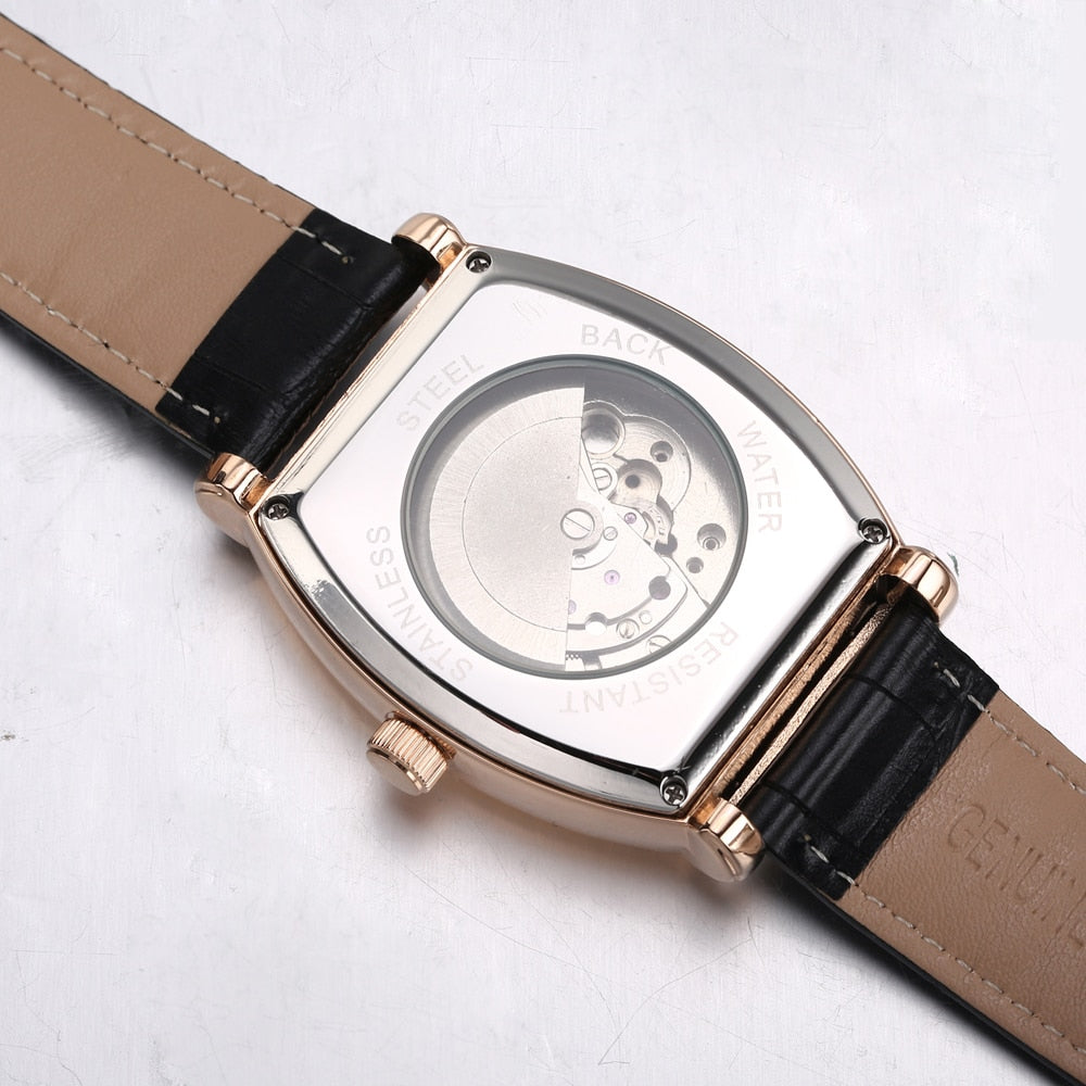 Armbanduhr Automatic Tank Watch Moonphase Uhren Wristwatch Clock Men Automatikuhr Auto Hours Relojes Montes Rectangle