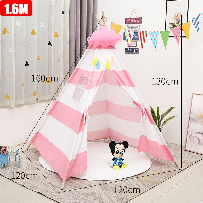 Kinderzelt Wigwam für Kinder Haus für Kinder Campingzelt Spielhaus für Kinder Kinderspielzelte Indoor-Kinderzelt